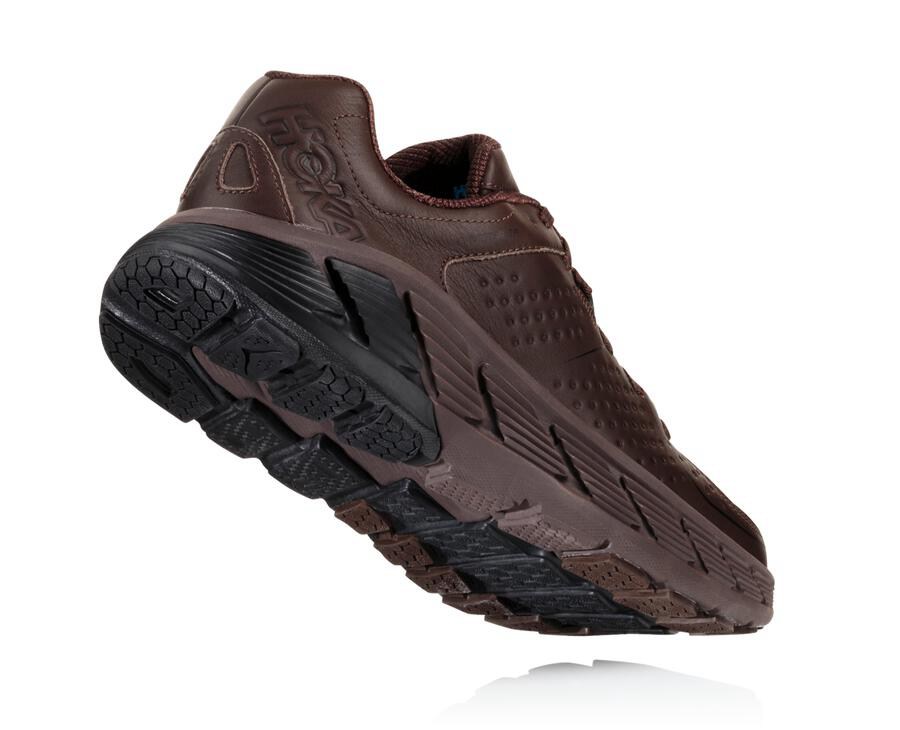 Zapatillas Running Hoka One One Hombre - Gaviota Cuero - Marrones - QZM598721